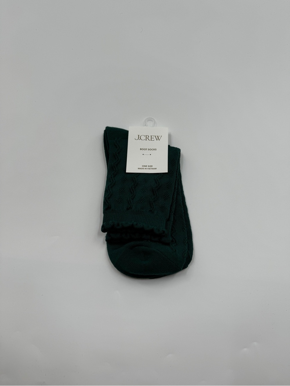 J.Crew Emerald Green Boot Socks NWT
